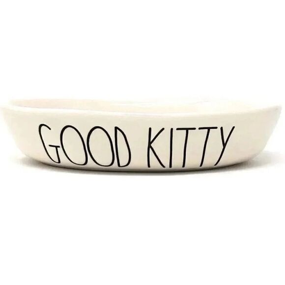 2 for $30 Rae Dunn Good Kitty Cat Dish (Oval) - Picture 1 of 6